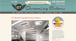 Desktop Screenshot of groomingtrailers.com