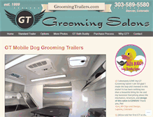 Tablet Screenshot of groomingtrailers.com